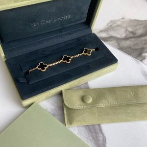 VCA ONYX 5 MOTIF ALHAMBRA BRACELET 🖤✨